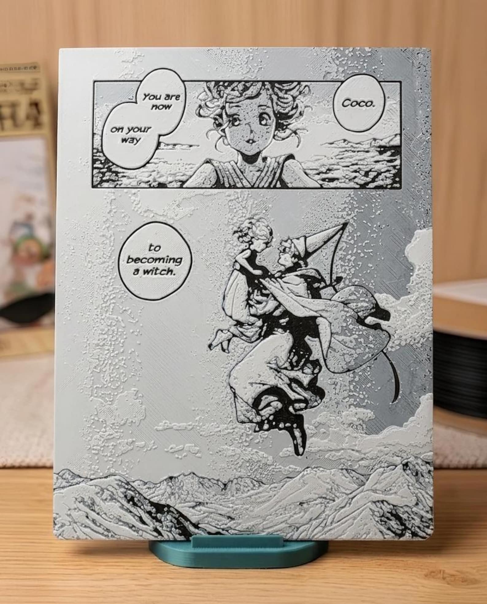 Witch Hat Atelier Coco & Qifrey 3D Printed Manga Panel