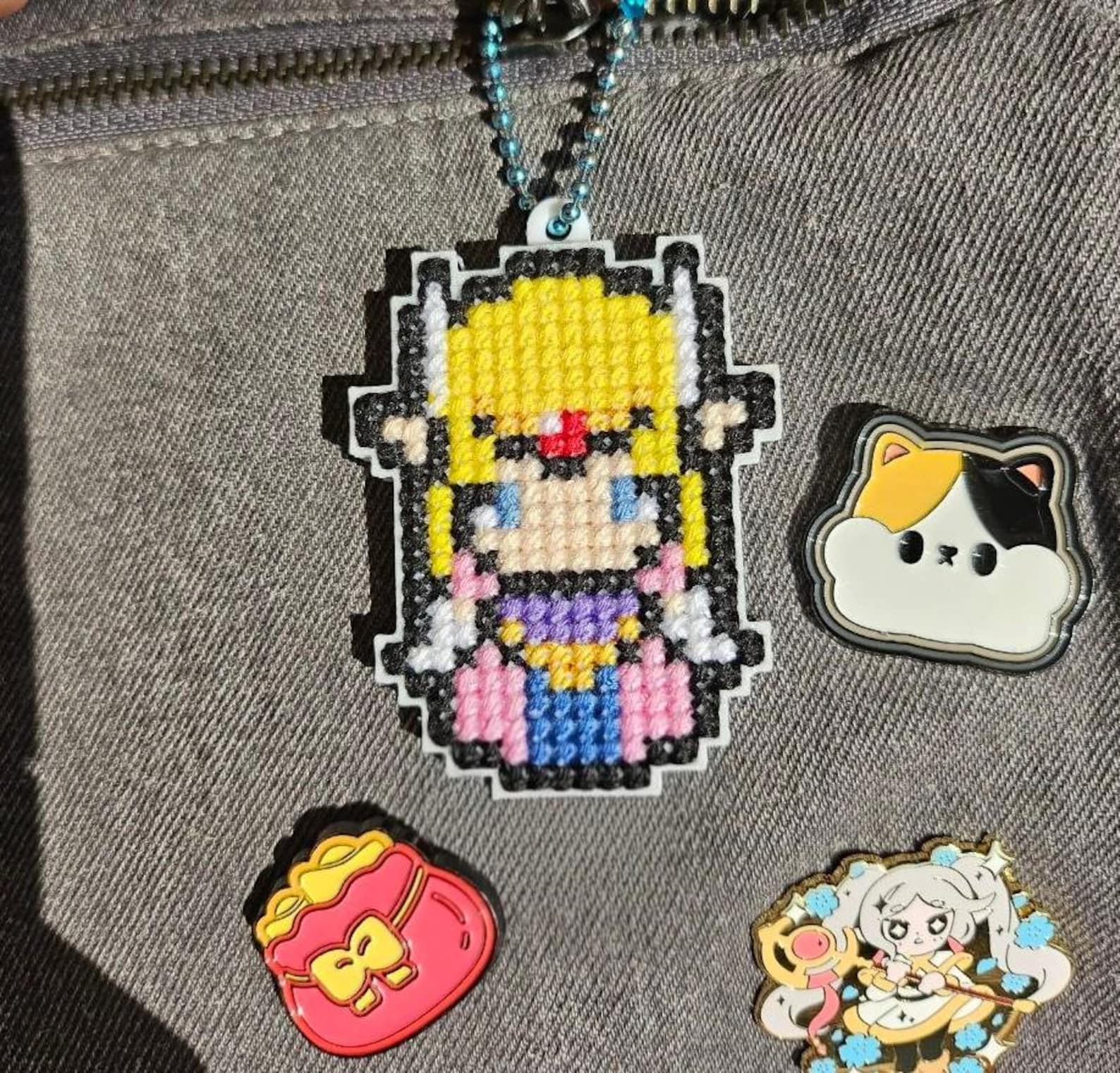Zelda Cross Stitch Keychain Kit -Zelda